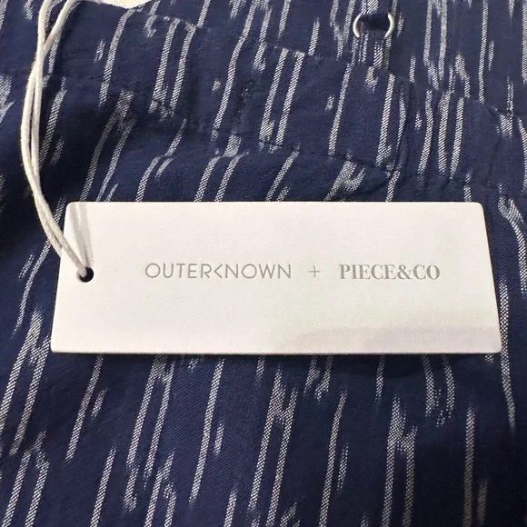 Outerknown x Piece&Co Tides Tank - NWT - Size L Blue Patterned Women's Top - Picture 9 of 12